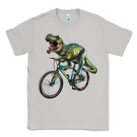 Moon Dust t rex dinosaur riding dinosaur Classic Tee - RanaPortraitStore