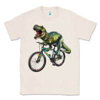 Natural t rex dinosaur riding dinosaur Classic Tee - RanaPortraitStore