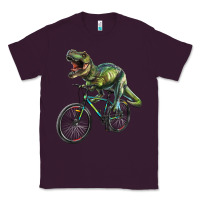 Plum t rex dinosaur riding dinosaur Classic Tee - RanaPortraitStore