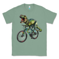 Sage t rex dinosaur riding dinosaur Classic Tee - RanaPortraitStore