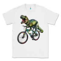 White t rex dinosaur riding dinosaur Classic Tee - RanaPortraitStore