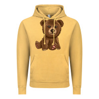 Vintage Mustard bear Vintage Hoodie - texasbilliewilder