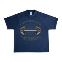 Navy push harder Urban Heavy Tee - Bettercallsaul