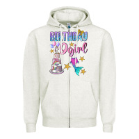 Oatmeal Heather Birthday Girl 9 Zipper Hoodie - BundleAndBundleShop