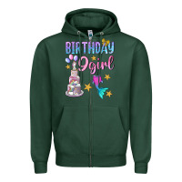 Sports Green Birthday Girl 9 Zipper Hoodie - BundleAndBundleShop