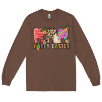 Chestnut Happy Easter Dental Long Sleeve Tee - HowdyJamesFarm