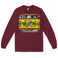Burgundy st Patricks day western shamrock Long Sleeve Tee - Jasminsmagicworld