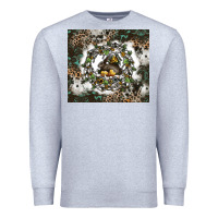 Heather Grey natures circle of life Premium Sweatshirt - CowhideDigitalArt