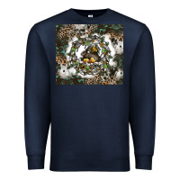 Navy natures circle of life Premium Sweatshirt - CowhideDigitalArt
