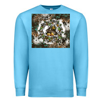 Ocean Blue natures circle of life Premium Sweatshirt - CowhideDigitalArt