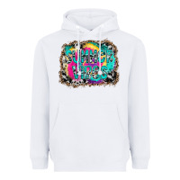 White Summer Vibes Heavyweight Hoodie - CowhideDigitalArt