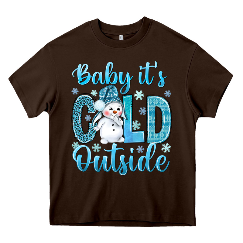 Baby Its Cold Outside Heavy Core Tee by NancyCooperArtShop | Teevron