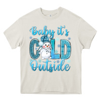 Cream baby its cold outside Heavy Core Tee - NancyCooperArtShop