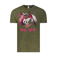 Vintage Olive monster hunter rise sunbreak malzeno kanji Vintage Tee - tuanDangUi