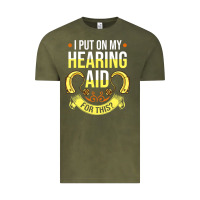 Vintage Olive hearing aid gift funny deaf awareness t shirt Vintage Tee - tuanDangUi