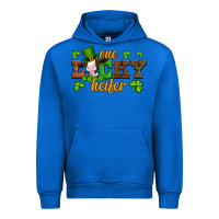 Cobalt st patricks one lucky heifer baby cow Urban Hoodie - Artiststas