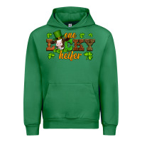 Emerald st patricks one lucky heifer baby cow Urban Hoodie - Artiststas