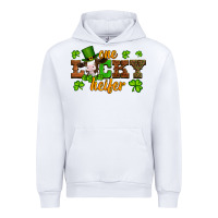 White st patricks one lucky heifer baby cow Urban Hoodie - Artiststas
