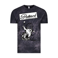 Cloud Black retro man postcard records Vintage Tee - tuanDangUi