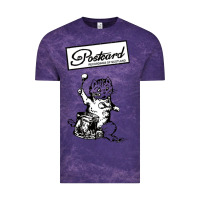 Cloud Purple retro man postcard records Vintage Tee - tuanDangUi