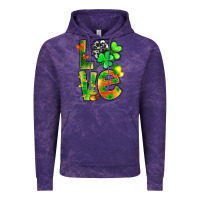 Cloud Purple st.patrick love with clover Vintage Hoodie - NancyCooperArtShop