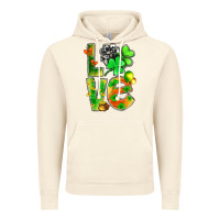 Vintage Artic st.patrick love with clover Vintage Hoodie - NancyCooperArtShop