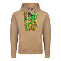 Vintage Coffee st.patrick love with clover Vintage Hoodie - NancyCooperArtShop