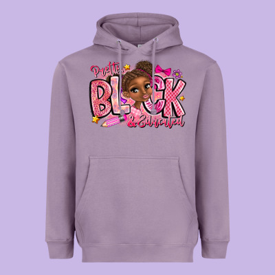 Pretty Black Educated Heavyweight Hoodie Designed By Cowhidedigitalart