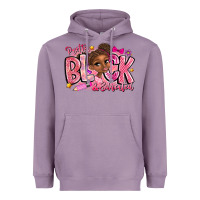 Lavender Pretty Black Educated Heavyweight Hoodie - CowhideDigitalArt