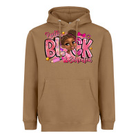 Toasted Coconut Pretty Black Educated Heavyweight Hoodie - CowhideDigitalArt