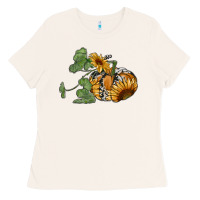 Bone sunflower pumpkin Ladies Tee - RanaPortraitStore