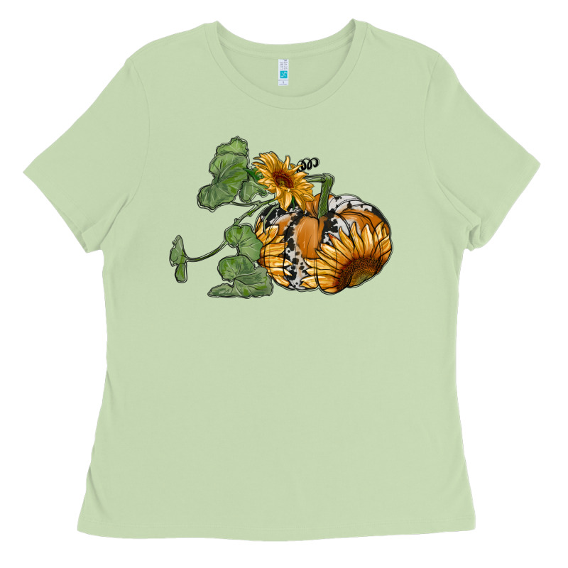 Sunflower Pumpkin Ladies Tee by RanaPortraitStore | Teevron