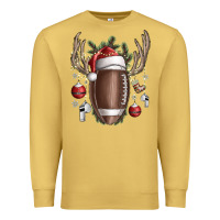 Antique Gold christmas football Premium Sweatshirt - SublimationCraftShop