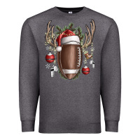 Charcoal Heather christmas football Premium Sweatshirt - SublimationCraftShop