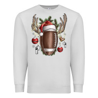 Dove Grey christmas football Premium Sweatshirt - SublimationCraftShop