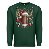 Sports Green christmas football Premium Sweatshirt - SublimationCraftShop