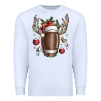 White christmas football Premium Sweatshirt - SublimationCraftShop