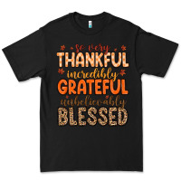 Black so very thankful incredibly grateful unbelievably Premium Tee - MaliasSmallBusiness