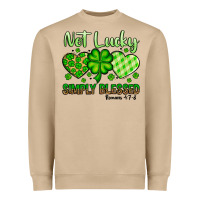Mushroom St. Patrick's Not lucky simply blessed Heavyweight Sweatshirt - OliviaCreatesArt