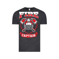 Vintage Black fire captain firefighter fireman job Vintage Tee - tuanDangUi