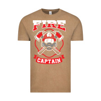 Vintage Coffee fire captain firefighter fireman job Vintage Tee - tuanDangUi