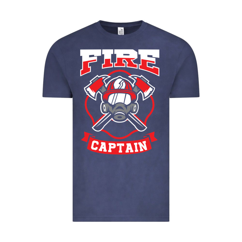 Fire Captain Firefighter Fireman Job Vintage Tee by tuanDangUi | Teevron