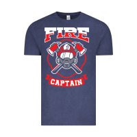 Vintage Denim fire captain firefighter fireman job Vintage Tee - tuanDangUi