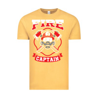 Vintage Mustard fire captain firefighter fireman job Vintage Tee - tuanDangUi