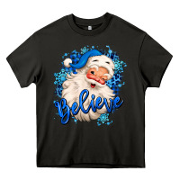 Asphalt believe winter christmas santa claus Heavy Core Tee - MaliasSmallBusiness