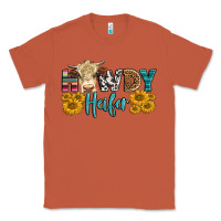Copper Western Howdy Heifer With Simmental Cow Classic Tee - LillyAllenDesigns