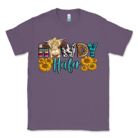 Lavender Western Howdy Heifer With Simmental Cow Classic Tee - LillyAllenDesigns
