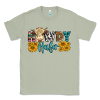 Matcha Western Howdy Heifer With Simmental Cow Classic Tee - LillyAllenDesigns