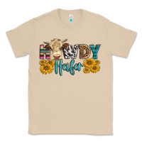 Mushroom Western Howdy Heifer With Simmental Cow Classic Tee - LillyAllenDesigns
