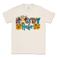 Natural Western Howdy Heifer With Simmental Cow Classic Tee - LillyAllenDesigns